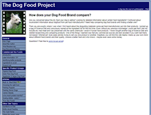 Tablet Screenshot of dogfoodproject.com